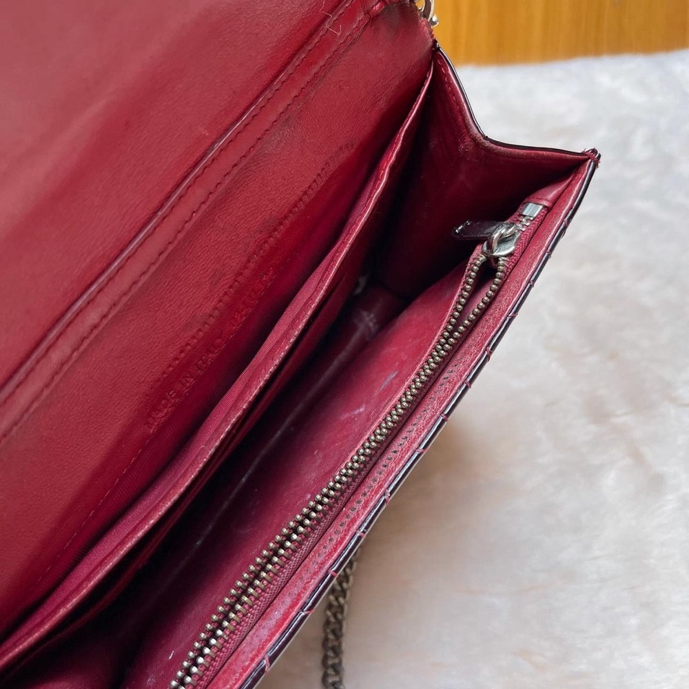 Christian Dior patent leather cannage bag in wine and black - Picture 3 of 6